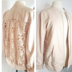 💋 Chelsea 28 soft pink laced back jacket